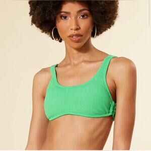 PILYQ KIWI REEF RING SIDE HALTER SIDE D OR 14-16 BIKINI TOP ONLY BRAND NEW